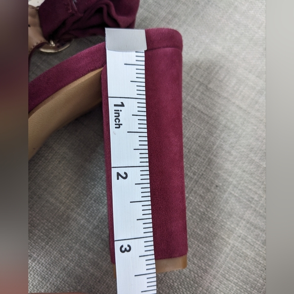 Tahari, Kappy 1, 7.5M, Peep-toe, Sling Back, Ankle bootie, 3.5" heel, Burgundy - Picture 2 of 11